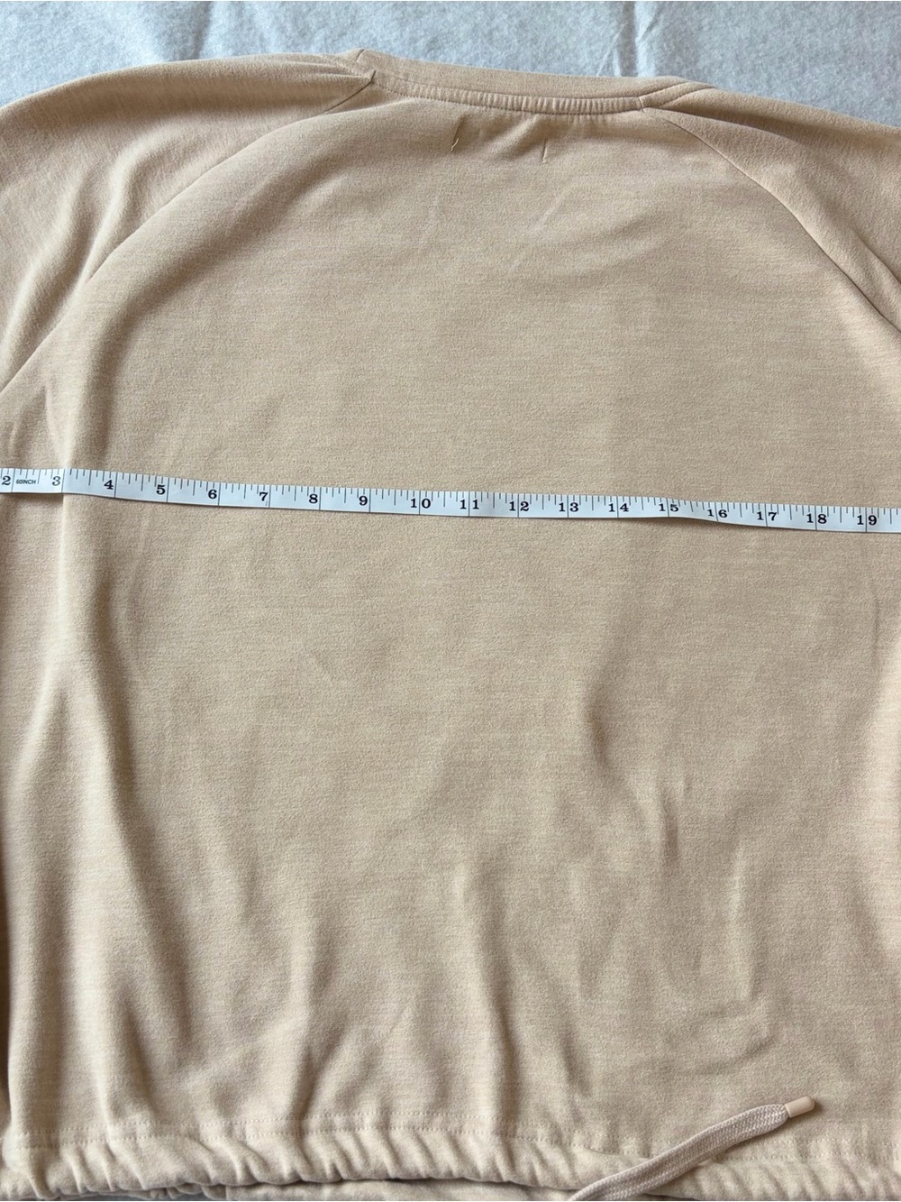 Rae Dunn Beige Crewneck Sweatshirt with Black Script - Picture 4 of 9